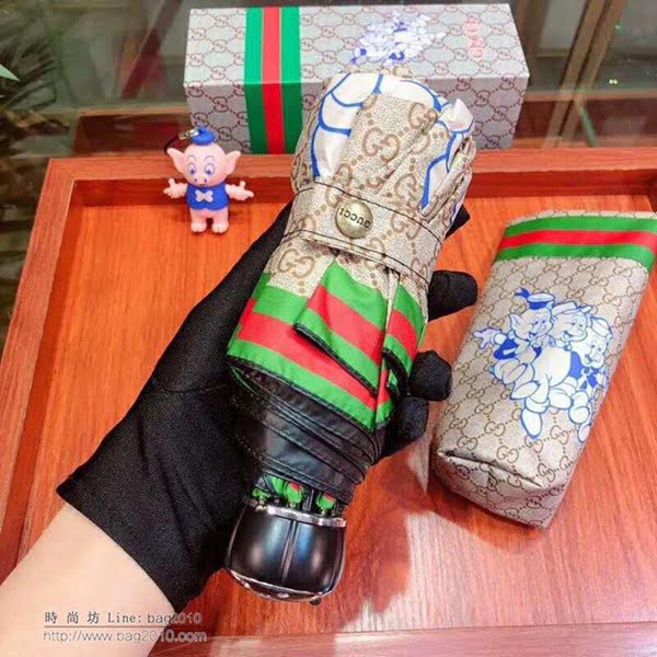 GUCCI古馳傘 2019年度最新火爆款 招財豬新款 G家自動傘 防曬隔熱 防紫外線  zm1027